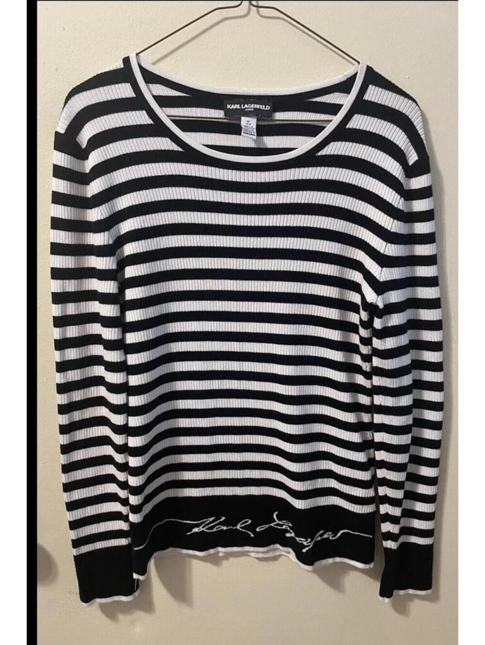 Karl Lagerfeld Paris Striped Sweater